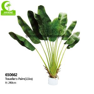 China Beautiful 280cm Artificial Traveller's Palm Large Size Plant Garden Landscaping And Indoor Decor supplier