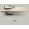 Beige Vanity Stone Countertop Basin For Bathroom / Kitchen SGS Approved