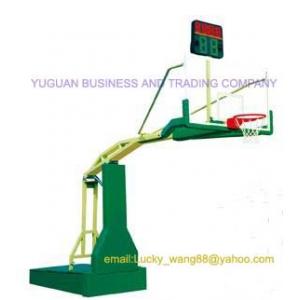 China hot sale electrical hydraulic basketball stand FIBA certification -indoor type supplier