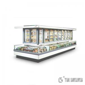 50hz 12v Supermarket Display Refrigerator For Meat Color Coated Board Material