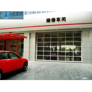 China Thermal Insulated 40mm 0.35mm Steel Full View Garage Doors wholesale