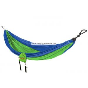 China Royal Neon Green Avalanche Portable Parachute Nylon Hammock For Two Person 198 X 266 Cm supplier