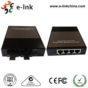 China Single Mode Ring Type Fiber Ethernet Media Converter With SC Connector Black Box supplier