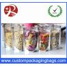 Resealable Plastic Ziplock Bags Food Packing oil proof Pure Front Transparent