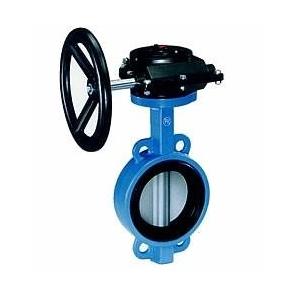 China Industrial butterfly wafer valve With Gearbox , PN 10 Bar Hand / Manually Operated,CAST IRON,WCB supplier