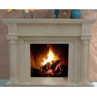 China Home Decoration Elegant Natural Indoor Carved Marble Fireplace On Sale on sale