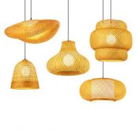 China Unique design Hanging bamboo decorative lamp bamboo craft lamp on sale