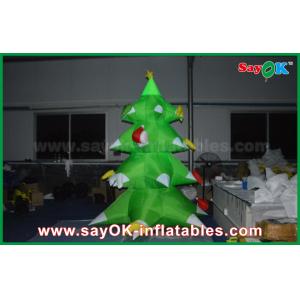 China Green Nylon Inflatable Christmas Tree LED Lighting 2.5mm Nylon For Christmas supplier