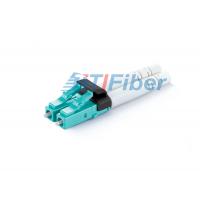 China Blue Green Multimode Duplex LC Optic Fiber Cable Connectors for FTTX Network on sale