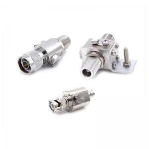 China Flange SMA Fiber Optic Adapter With Cap For Nickel Plated Brass Connector supplier