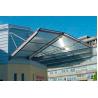 Rain Shed Platform Stainless Steel Canopy , Glass Canopies For Commercial