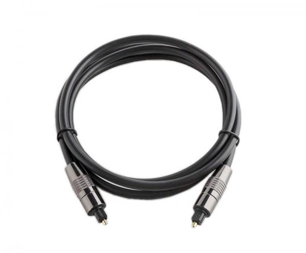 Digital Optical Audio Toslink Cables For Music Players 2m Black Color