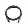 Digital Optical Audio Toslink Cables For Music Players 2m Black Color