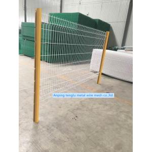 Steel PVC Coated 3D Fence Panel / Security Wire Fencing Plastic Bag Packing
