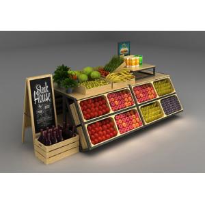 China K D Wooden Shop Display Shelving Fruit And Vegetable Display Stand supplier