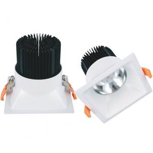 China Fixed LED Ceiling Downlights Dimmable , Square Recessed Downlight For Supermarket supplier