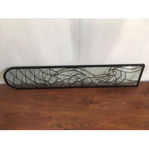 Translucency Bevel Art Glass Panels Curve / Flat Shape Custom Size