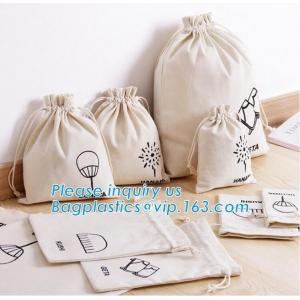 China OEM Organic Cotton Drawstring Bag,Custom design Eco Friendly printing canvas cotton drawstring bag,Muslin Drawstring Bag supplier