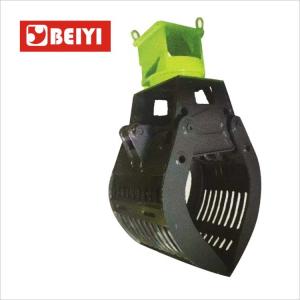 Buy BeiYi Waste Grapple Hydraulic Excavator Rotating Log Grapple for sales