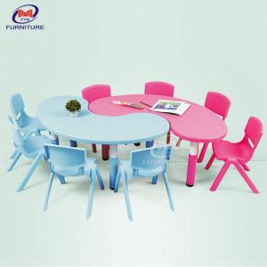 China U Shape Half Moon Preschool Table And Chairs childrens plastic chairs For Kindergarten supplier