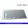 Rugged Panel Mount Stainless Steel Keyboard with 12 Function Keys , CE / FCC