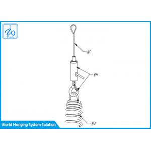 China Galvanized Stainless Steel Pendant Lamp Cord Kit , Rock Wool Hanging Light Kit supplier