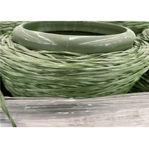 Olive Green C Shape artificial turf yarn 8800d artificial filament yarn With Stem