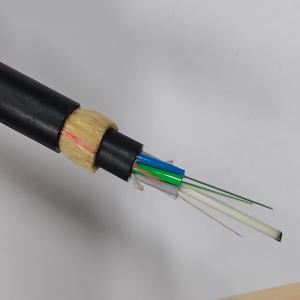 China Aramid Yarn Strength Single Mode Single Jacket ADSS Optical Fiber Cable supplier
