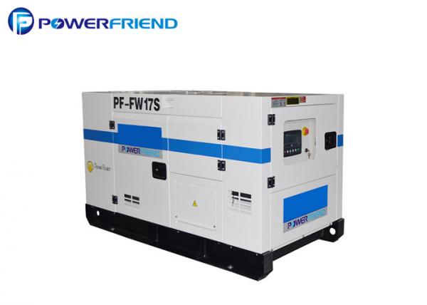 Soundproof 12kw / 15kva Fawde Diesel Power Generator Set AC 3 Phase Water
