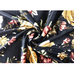 240GSM Polyester Velvet Fabric / Micro Velvet Fabric Night Garden Color