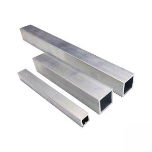 China Thin Wall  Extruded Aluminum Square Tubing Metric Powder Coat Wood Grain Lightweight 6063 T5 supplier