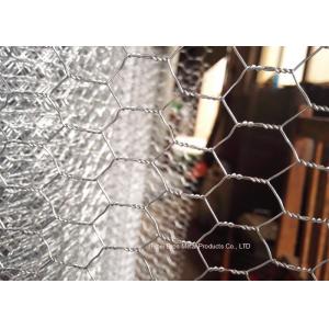 Durable Electro Galvanized Gabion Wire Mesh Fence / Rabbit Wire Netting