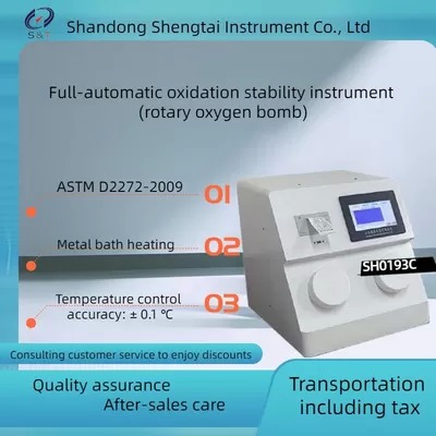 Astmd2272-2009 RPVOT Testeur de stabilité de l'oxydation par méthode du récipient à pression tournante