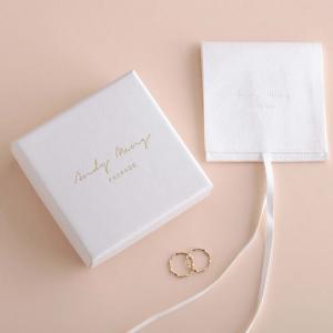 Multipurpose White Custom Jewelry Gift Boxes , Lid And Base Box 9x9x3.5cm