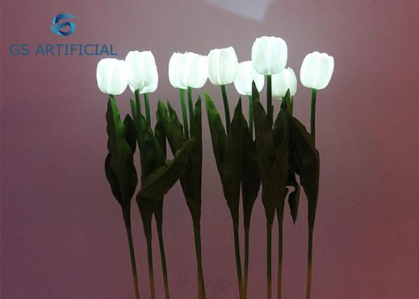 PU Tulip Lighted Artificial Trees Moisture Resistant Electricity Power Supply