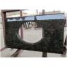 Dark Green Uba Tuba Granite Countertops , Polished Granite Stone Countertops