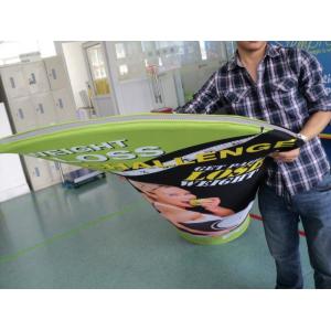 Double sided Stretch Angled Fabric Banner Stand Display With Case To Podium