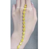 China Pear Cut Yellow Diamond Tennis Bracelet VS Clarity T13.68ct 18k White Gold Ring on sale