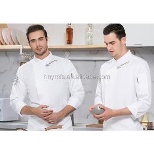 Best Price Hotel  Kitchen White Cook Uniforms Restaurant Clothes Chef Clothing Coat Jacket