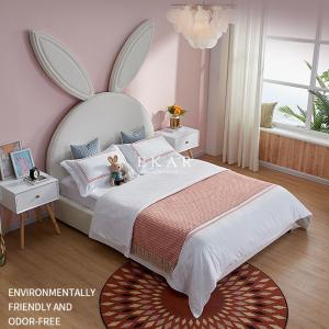 China Modern Design Affordable Children Bedroom Furniture Girl Kid Bed Rabbit Headboard Cute Bed supplier