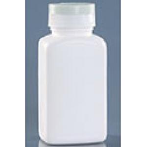200g Square Plastic Bottle Container For Disinfection Tablet Powder Flip Over Lid