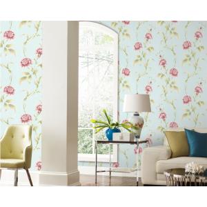 TV Background Mould-Proof Modern Removable Flowers Wallcovering Wallpaper Eco-Friendly