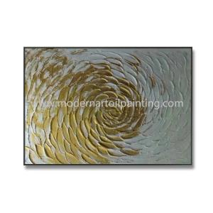 Textured Canvas Gold Painting Abstract Thick Paint Wall Art For Home Decorative