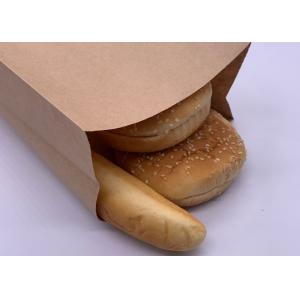 China Flat Bottem Kraft Paper Bag Fast Food Per Bag For Snack Food Fast Food supplier