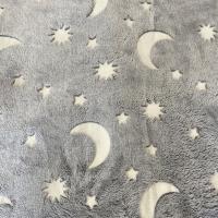 China Dark Luminous 230gsm Flannel Fleece Fabric For Sofa Bed Blanket on sale