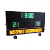 China Electronic Waterproof Outdoor Soccer Scoreboard With Message Sign / Moving Stand on sale