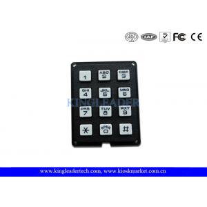 Rugged Plastic Industrial Numeric Keypad 12 Keys For Access Control System