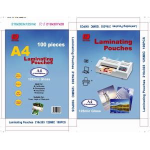 A4 A3 letter 75MIC 80MIC 125MIC hot thermal lamination film laminating film pouch lamination film supplier from China