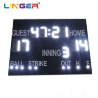 China Wireless Control LED Display Baseball Scoreboard With Easy Installation And Red/Yellow on sale