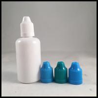 China Round PET Dropper Bottles Milk White Plastic Container For Flavored Sauce on sale
